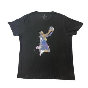 Kobe Bryant Dunking Los Angeles Lakers Graphic T-Shirt Three In Black L Rare